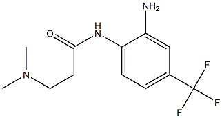 N-[2-amino-4-(trifluoromethyl)phenyl]-3-(dimethylamino)propanamide 结构式