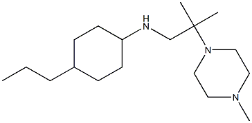 N-[2-methyl-2-(4-methylpiperazin-1-yl)propyl]-4-propylcyclohexan-1-amine 结构式