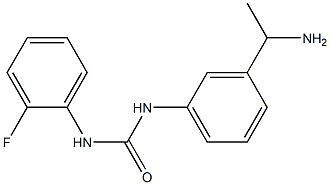 N-[3-(1-aminoethyl)phenyl]-N'-(2-fluorophenyl)urea 结构式