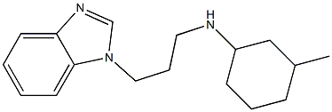 N-[3-(1H-1,3-benzodiazol-1-yl)propyl]-3-methylcyclohexan-1-amine 结构式