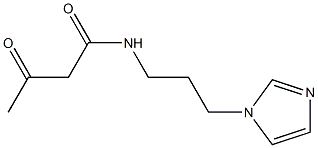 N-[3-(1H-imidazol-1-yl)propyl]-3-oxobutanamide 结构式