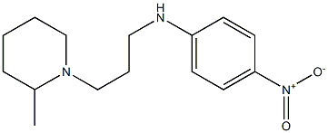 N-[3-(2-methylpiperidin-1-yl)propyl]-4-nitroaniline 结构式