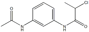 N-[3-(acetylamino)phenyl]-2-chloropropanamide 结构式