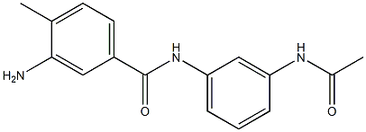 N-[3-(acetylamino)phenyl]-3-amino-4-methylbenzamide 结构式