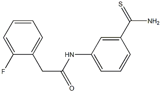 N-[3-(aminocarbonothioyl)phenyl]-2-(2-fluorophenyl)acetamide 结构式