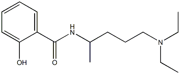 N-[5-(diethylamino)pentan-2-yl]-2-hydroxybenzamide 结构式