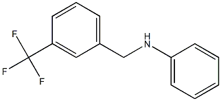 N-{[3-(trifluoromethyl)phenyl]methyl}aniline 结构式