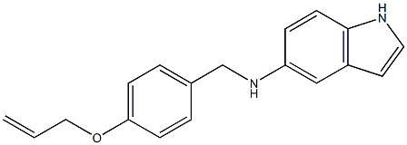 N-{[4-(prop-2-en-1-yloxy)phenyl]methyl}-1H-indol-5-amine 结构式