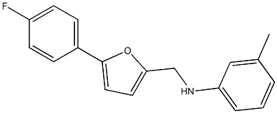 N-{[5-(4-fluorophenyl)furan-2-yl]methyl}-3-methylaniline 结构式