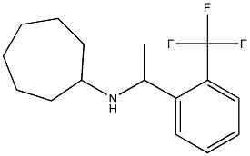 N-{1-[2-(trifluoromethyl)phenyl]ethyl}cycloheptanamine 结构式