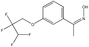 N-{1-[3-(2,2,3,3-tetrafluoropropoxy)phenyl]ethylidene}hydroxylamine 结构式