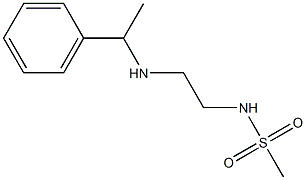 N-{2-[(1-phenylethyl)amino]ethyl}methanesulfonamide 结构式