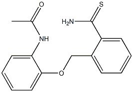 N-{2-[(2-carbamothioylphenyl)methoxy]phenyl}acetamide 结构式