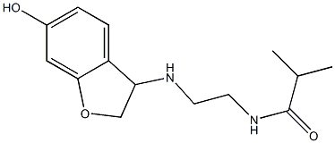 N-{2-[(6-hydroxy-2,3-dihydro-1-benzofuran-3-yl)amino]ethyl}-2-methylpropanamide 结构式