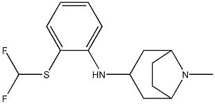 N-{2-[(difluoromethyl)sulfanyl]phenyl}-8-methyl-8-azabicyclo[3.2.1]octan-3-amine 结构式