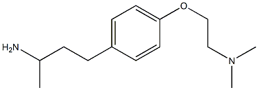N-{2-[4-(3-aminobutyl)phenoxy]ethyl}-N,N-dimethylamine 结构式