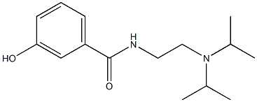 N-{2-[bis(propan-2-yl)amino]ethyl}-3-hydroxybenzamide 结构式