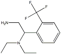 N-{2-amino-1-[2-(trifluoromethyl)phenyl]ethyl}-N,N-diethylamine 结构式