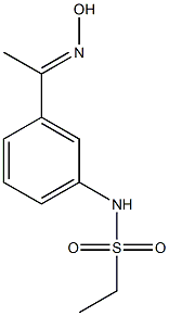 N-{3-[(1E)-N-hydroxyethanimidoyl]phenyl}ethanesulfonamide 结构式