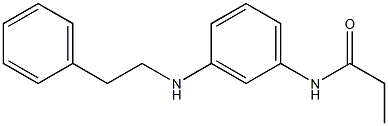 N-{3-[(2-phenylethyl)amino]phenyl}propanamide 结构式