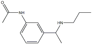 N-{3-[1-(propylamino)ethyl]phenyl}acetamide 结构式