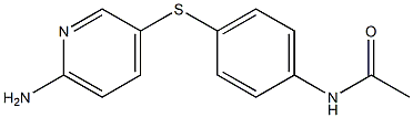 N-{4-[(6-aminopyridin-3-yl)sulfanyl]phenyl}acetamide 结构式