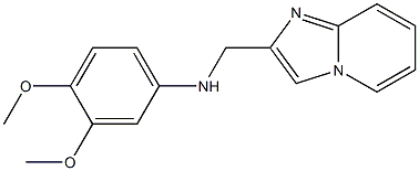 N-{imidazo[1,2-a]pyridin-2-ylmethyl}-3,4-dimethoxyaniline 结构式