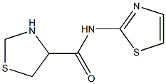 N-1,3-thiazol-2-yl-1,3-thiazolidine-4-carboxamide 结构式