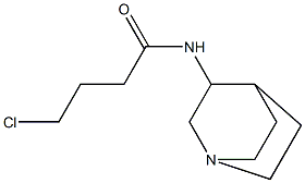 N-1-azabicyclo[2.2.2]oct-3-yl-4-chlorobutanamide 结构式