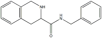 N-benzyl-1,2,3,4-tetrahydroisoquinoline-3-carboxamide 结构式