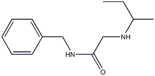 N-benzyl-2-(butan-2-ylamino)acetamide 结构式