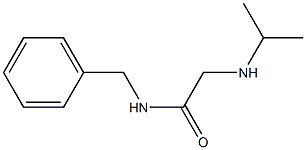 N-benzyl-2-(propan-2-ylamino)acetamide 结构式