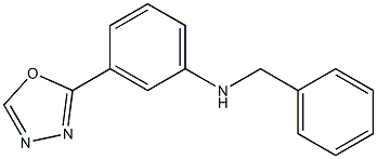 N-benzyl-3-(1,3,4-oxadiazol-2-yl)aniline 结构式