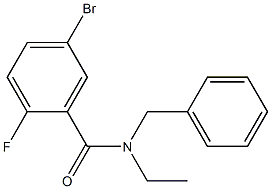 N-benzyl-5-bromo-N-ethyl-2-fluorobenzamide 结构式