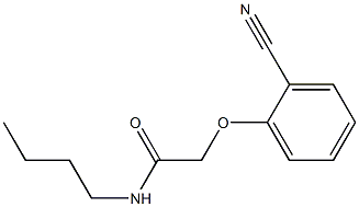 N-butyl-2-(2-cyanophenoxy)acetamide 结构式