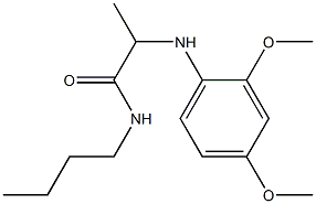 N-butyl-2-[(2,4-dimethoxyphenyl)amino]propanamide 结构式