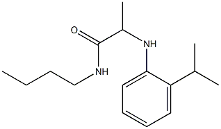 N-butyl-2-{[2-(propan-2-yl)phenyl]amino}propanamide 结构式