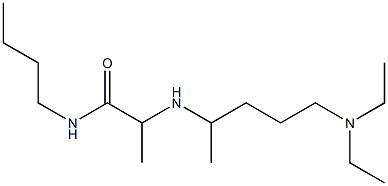 N-butyl-2-{[5-(diethylamino)pentan-2-yl]amino}propanamide 结构式