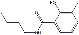 N-butyl-2-hydroxy-3-methylbenzamide 结构式