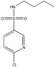 N-butyl-6-chloropyridine-3-sulfonamide 结构式