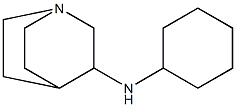 N-cyclohexyl-1-azabicyclo[2.2.2]octan-3-amine 结构式