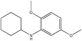 N-cyclohexyl-2,5-dimethoxyaniline 结构式