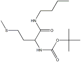 tert-butyl N-[1-(butylcarbamoyl)-3-(methylsulfanyl)propyl]carbamate 结构式