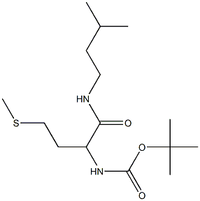 tert-butyl N-{1-[(3-methylbutyl)carbamoyl]-3-(methylsulfanyl)propyl}carbamate 结构式