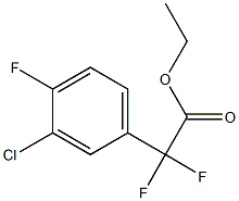 Ethyl (3-Chloro-4-fluorophenyl)difluoroacetate 结构式