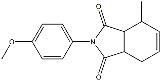 2-(4-methoxyphenyl)-4-methyl-3a,4,7,7a-tetrahydro-1H-isoindole-1,3(2H)-dione 结构式