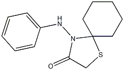 4-anilino-1-thia-4-azaspiro[4.5]decan-3-one 结构式