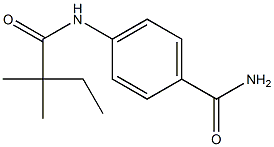 4-[(2,2-dimethylbutanoyl)amino]benzamide 结构式