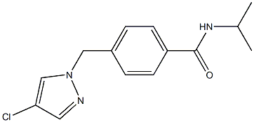 4-[(4-chloro-1H-pyrazol-1-yl)methyl]-N-isopropylbenzamide 结构式