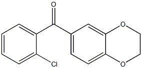 (2-chlorophenyl)(2,3-dihydro-1,4-benzodioxin-6-yl)methanone 结构式